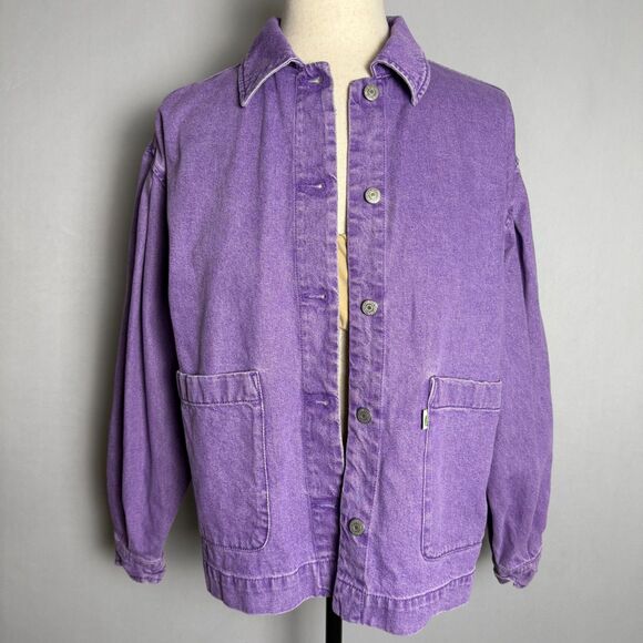 Levi's Fresh Esther Modern Cotton Jacket, Size Large, Purple, 100% Cotton, Denim - Picture 2 of 16
